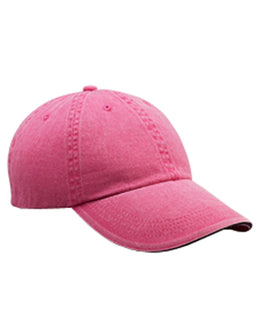 Anvil Low-Profile Pigment-Dyed Twill Cap 166 | Flamingo - Front