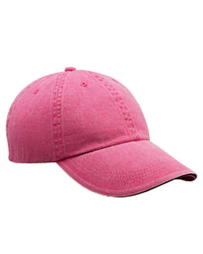 Anvil Low-Profile Pigment-Dyed Twill Cap 166 | Flamingo - Front