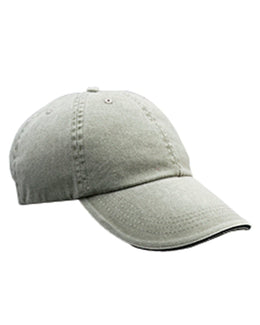 Anvil Low-Profile Pigment-Dyed Twill Cap 166 | Taupe - Front