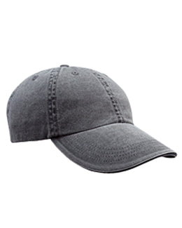 Anvil Low-Profile Pigment-Dyed Twill Cap 166 | Coal - Front
