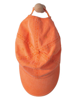 Anvil Low-Profile Pigment-Dyed Twill Cap 166 | Tangerine - Front