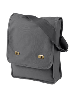 Authentic Pigment Pigment-Dyed Canvas Field Bag 1902 | Smoke - Front