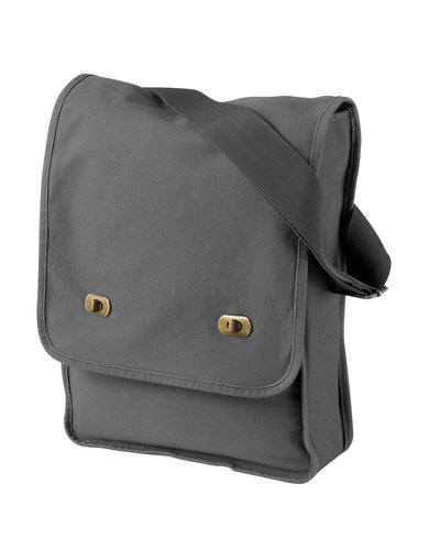 Authentic Pigment Pigment-Dyed Canvas Field Bag 1902 | Smoke - Front