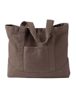 Authentic Pigment Pigment-Dyed Large Canvas Tote 1904 | Java - Front