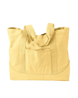 Authentic Pigment Pigment-Dyed Large Canvas Tote 1904 | Goldenrod - Front