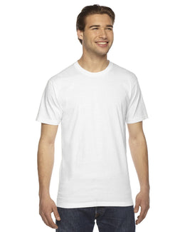 American Apparel Unisex Fine Jersey Short Sleeve T-Shirt 2001W | White - Front