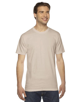 American Apparel Unisex Fine Jersey Short Sleeve T-Shirt 2001W | Creme - Front