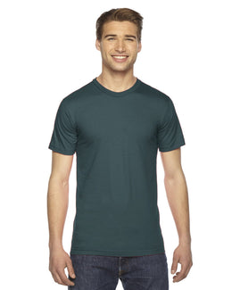 American Apparel Unisex Fine Jersey Short Sleeve T-Shirt 2001W | Forest - Front