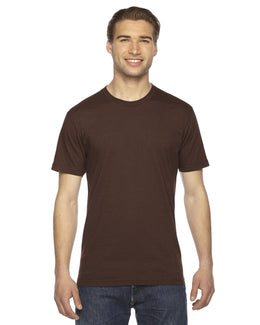 American Apparel Unisex Fine Jersey Short Sleeve T-Shirt 2001W | Brown - Front