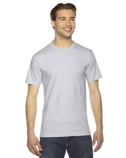 American Apparel Unisex Fine Jersey Short Sleeve T-Shirt 2001W | Ash Grey - Front