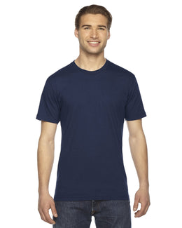 American Apparel Unisex Fine Jersey Short Sleeve T-Shirt 2001W | Navy - Front