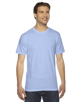 American Apparel Unisex Fine Jersey Short Sleeve T-Shirt 2001W | Baby Blue - Front