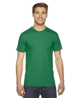 American Apparel Unisex Fine Jersey Short Sleeve T-Shirt 2001W | Kelly Green - Front