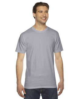 American Apparel Unisex Fine Jersey Short Sleeve T-Shirt 2001W | Slate - Front