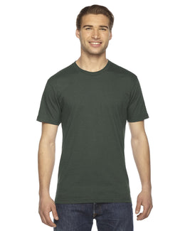 American Apparel Unisex Fine Jersey Short Sleeve T-Shirt 2001W | Lieutenant - Front