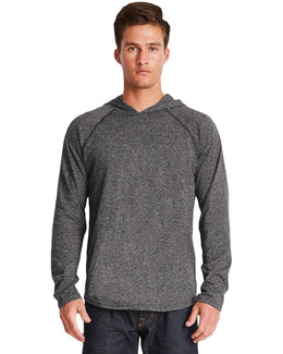 Next Level Unisex Mock Twist Raglan Hoody 2021 | Black - Front