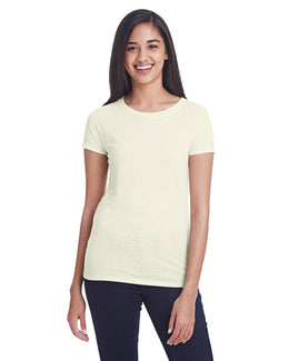 Threadfast Apparel Ladies Triblend Short Sleeve Tee 202A | Cream Triblend - Front