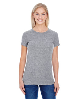 Threadfast Apparel Ladies Triblend Short Sleeve Tee 202A | Grey Triblend - Front