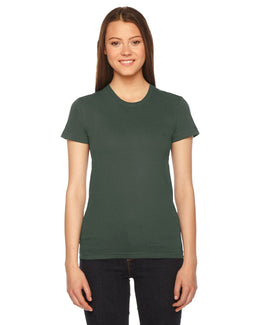 American Apparel Ladies Fine Jersey Short Sleeve T-Shirt 2102W | Lieutenant - Front