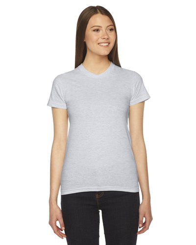 American Apparel Ladies Fine Jersey Short Sleeve T-Shirt 2102W | Ash Grey - Front