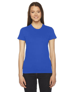 American Apparel Ladies Fine Jersey Short Sleeve T-Shirt 2102W | Royal Blue - Front