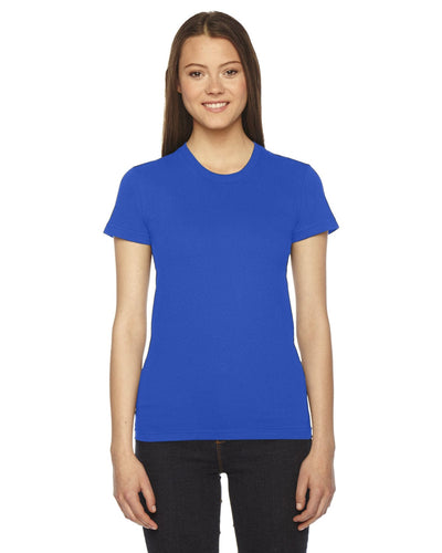 American Apparel Ladies Fine Jersey Short Sleeve T-Shirt 2102W | Royal Blue - Front