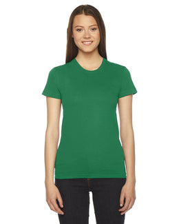 American Apparel Ladies Fine Jersey Short Sleeve T-Shirt 2102W | Kelly Green - Front