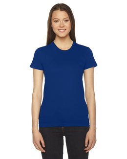American Apparel Ladies Fine Jersey Short Sleeve T-Shirt 2102W | Lapis - Front