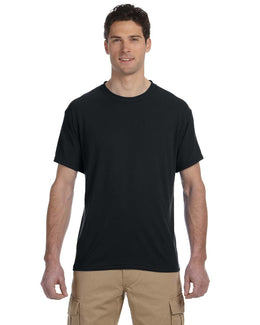 Jerzees 100% Polyester Crewneck T-Shirt 21M | Black - Front
