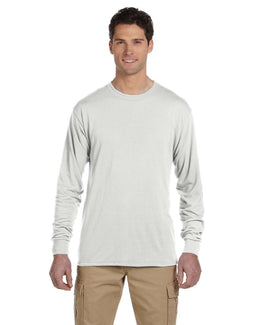 Jerzees 100% Polyester Long Sleeve T-Shirt 21ML | White - Front