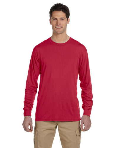 Jerzees 100% Polyester Long Sleeve T-Shirt 21ML | True Red - Front