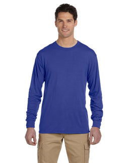 Jerzees 100% Polyester Long Sleeve T-Shirt 21ML | Royal - Front