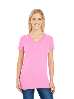 Threadfast Apparel Ladies Pigment Dye V-Neck Tee