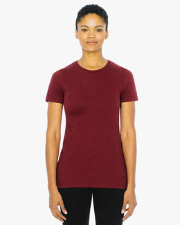 American Apparel Ladies Classic T-Shirt 23215W | Cranberry - Front