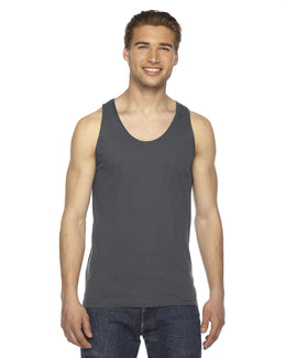 American Apparel Unisex Fine Jersey Tank 2408W | Asphalt - Front