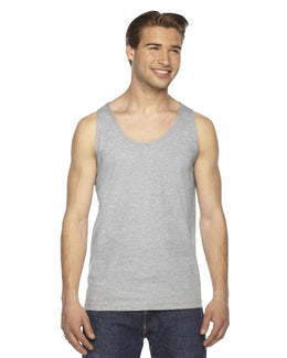 American Apparel Unisex Fine Jersey Tank 2408W | Heather Grey - Front