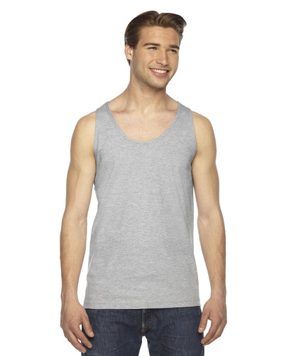 American Apparel Unisex Fine Jersey Tank 2408W | Heather Grey - Front