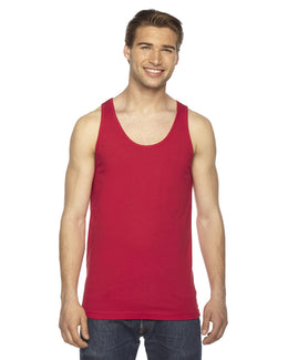 American Apparel Unisex Fine Jersey Tank 2408W | Red - Front
