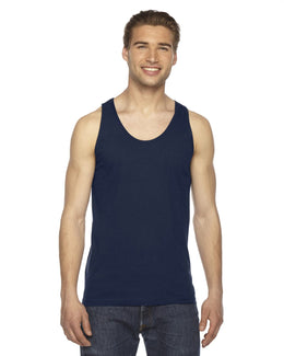 American Apparel Unisex Fine Jersey Tank 2408W | Navy - Front