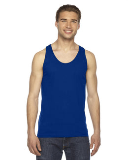 American Apparel Unisex Fine Jersey Tank 2408W | Lapis - Front