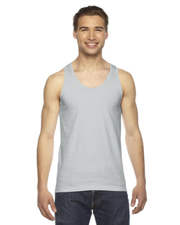 American Apparel Unisex Fine Jersey Tank 2408W | New Silver - Front