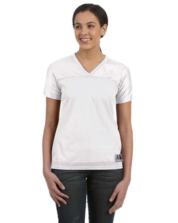 Augusta Ladies Junior Fit Replica Football T-Shirt 250 | White - Front