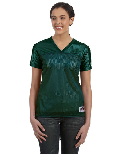 Augusta Ladies Junior Fit Replica Football T-Shirt 250 | Dark Green - Front