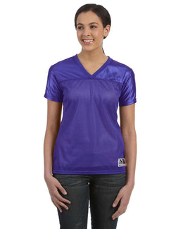 Augusta Ladies Junior Fit Replica Football T-Shirt 250 | Purple - Front