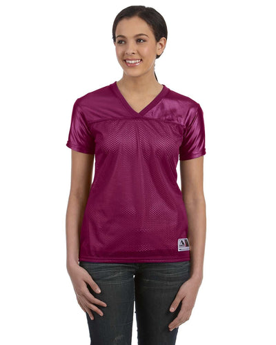 Augusta Ladies Junior Fit Replica Football T-Shirt 250 | Maroon - Front