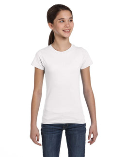 LAT Girls Fine Jersey T-Shirt 2616 | White - Front