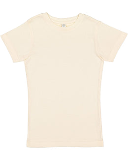 LAT Girls Fine Jersey T-Shirt 2616 | Natural - Front