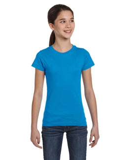 LAT Girls Fine Jersey T-Shirt 2616 | Cobalt - Front