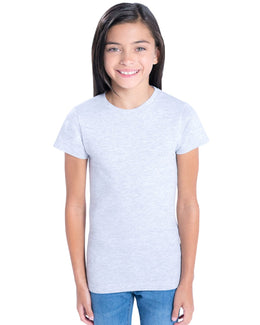 LAT Girls Fine Jersey T-Shirt 2616 | Ash - Front