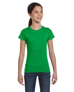 LAT Girls Fine Jersey T-Shirt 2616 | Kelly - Front